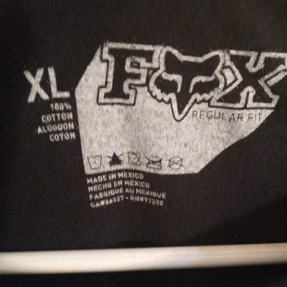 FOX RACING NWOT LOGO MENS BLACK T SHIRT SZ XL - Picture 4 of 7
